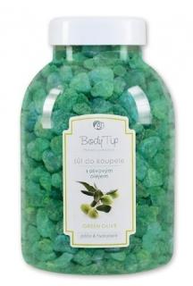 BODY TIP Soľ do kúpeľa Zelená oliva (Prírodná kozmetika)