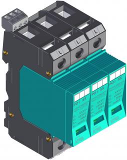 Prepäťová ochrana KIWA PO I 3 R 280V/12,5 kA (Zvodič prepätia)