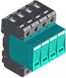 Prepäťová ochrana KIWA PO I 4 280V/12,5 kA (Zvodič prepätia)