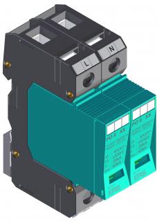 Prepäťová ochrana KIWA PO II 2 280V/40kA (Zvodič prepätia KIWA)