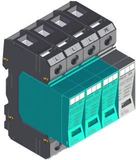 Prepäťová ochrana KIWA PO II 3+1 280V/40kA (Zvodič prepätia)