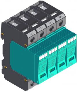 Prepäťová ochrana KIWA PO II 4 280V/40kA (Zvodič prepätia KIWA)