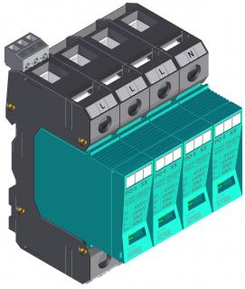 Prepäťová ochrana KIWA PO II 4 R 280V/40kA (Zvodič prepätia)