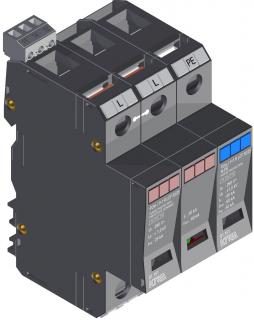 Prepäťová ochrana KIWA POm I 1+1 R LCF 50/25 280V/25kA