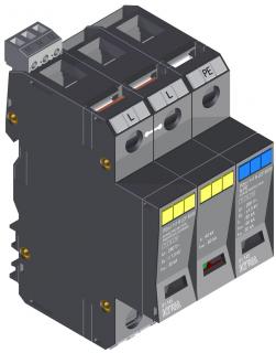 Prepäťová ochrana KIWA POm I 1+1 R LCF 50/30 (Zvodič prepätia)