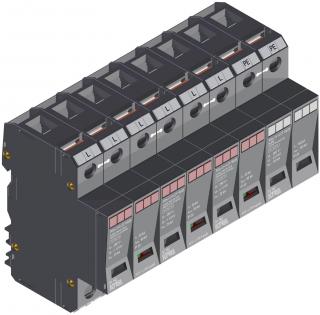 Prepäťová ochrana KIWA POm I 3+1 LCF 100/25 280V/25kA