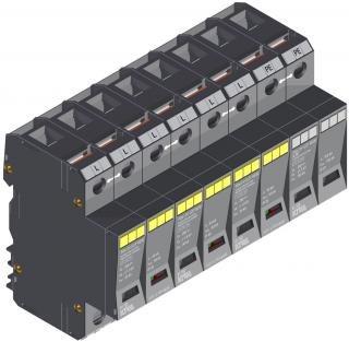 Prepäťová ochrana KIWA POm I 3+1 LCF 100/30 280V/30kA