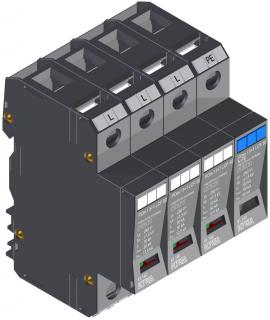 Prepäťová ochrana KIWA POm I 3+1 LCF 50 280V/12,5kA (Zvodič)