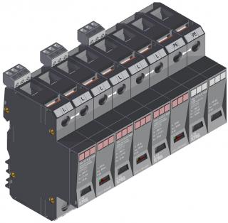 Prepäťová ochrana KIWA POm I 3+1 R LCF 100/25 280V/25kA