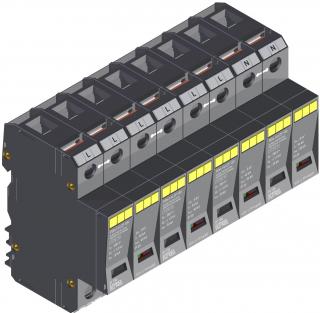 Prepäťová ochrana KIWA POm I 4 LCF 120 280V/30kA (Zvodič)