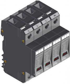 Prepäťová ochrana KIWA POm I 4 LCF 50 280V/12,5kA (Zvodič)