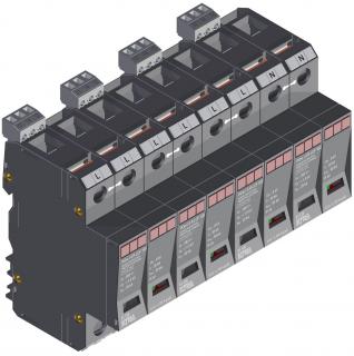 Prepäťová ochrana KIWA POm I 4 R LCF 100 280V/25kA (Zvodič)