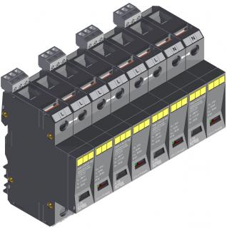 Prepäťová ochrana KIWA POm I 4 R LCF 120 280V/30kA (Zvodič)