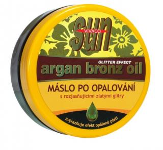 SUN Argan oil MASLO PO opaľovaní so zlatými rozjasňujúcimi glitrami ()
