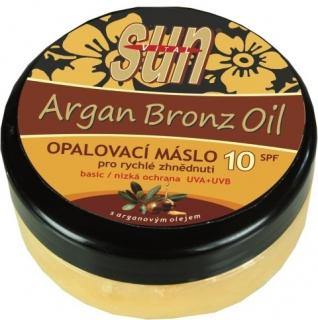 SUN Argan oil opaľovacie maslo SPF 10 s arganovým olejom pre rýchle zhnednutie