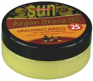 SUN Argan oil opaľovacie maslo SPF 25 s arganovým olejom pre rýchle zhnednutie