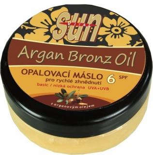 SUN Argan oil opaľovacie maslo SPF 6 s arganovým olejom pre rýchle zhnednutie