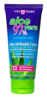 VIVAPHARM Aloe vera chladivý gél po opaľovaní 97% v tube