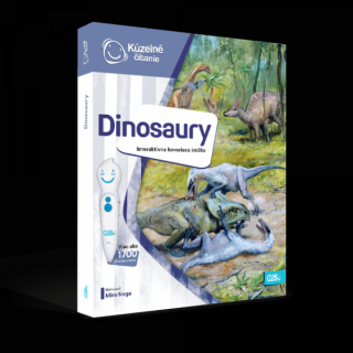 KNIHA DINOSAURY (Interaktívna kniha Dinosaury z edície Kúzelné čítanie, vďaka ktorej sa deti hravou formou naučia o všetkých sférach dopravy. )