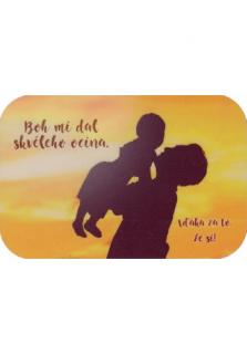 Magnetka: Boh mi dal skvelého ocina / PB (Rozmer: 9 x 6 cm)