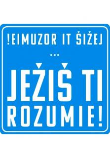 Magnetka - Ježiš ti rozumie (Rozmer: 9 x 9 cm)