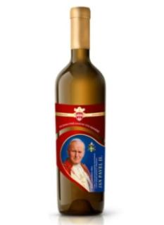 Mešní víno: Jan Pavel II. 2018 (Moravské zemské víno, zrálo v dubovém sudu, polosladké 0,75l)