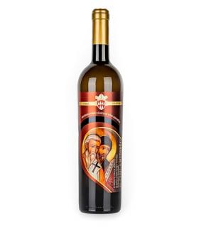 Mešní víno: Sv. Cyril a Metoděj 2019 (Chardonnay 2019, pozdní sběr, suché 0,75l , zrálo v dubovém sudu)