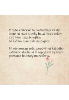 O manželstve (Rozmer: 100 x 100 mm)