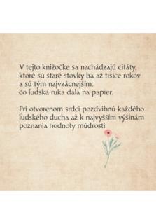 O múdrosti (Rozmer: 100 x 100 mm)