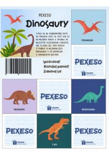 Pexeso - Dinosaury (Rozmer: 297 x 210 mm)