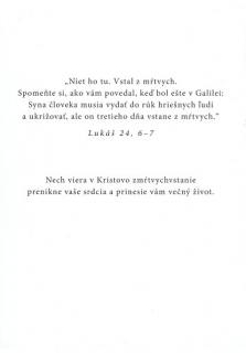 Pozdrav veľkonočný s textom - Spiaci vojaci