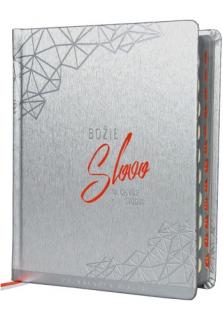 Poznámková Biblia, ekumenický preklad, bez DT, strieborná, 2023 (Božie Slovo na chvíle štúdia)