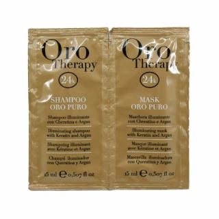 Fanola Oro Puro Therapy 24K Shampoo 15 ml + Mask 15 ml