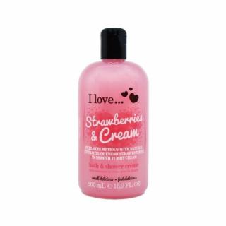 I Love Strawberries & Cream Bath & Shower Creme 500 ml