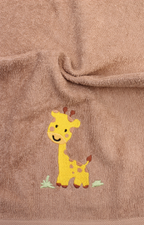Detský uterák s výšivkou žirafa UD15 (UD15)