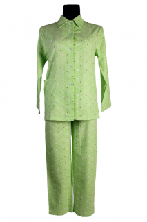 Pyžamo dámske zelené s hviezdičkami PDFL907 (PDFL 907)