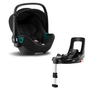 Autosedačka Baby-Safe 3 i-Size Bundle Flex iSense, Space Black (Autosedačka 0- 15 mesiacov)