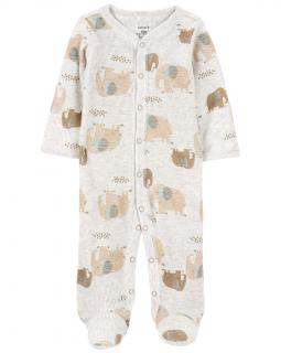 CARTER'S Overal na cvoky Sleep&amp;Play Grey Elephant chlapec 3m