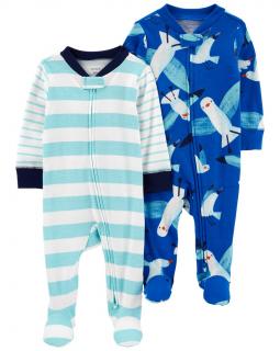 CARTER'S Overal na zips Sleep &amp; Play Blue Seagull chlapec 2ks 3m