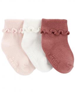 CARTER'S Ponožky Pink dievča LBB 3ks 12-24m