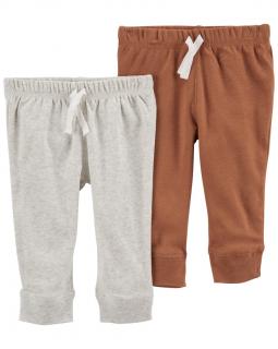CARTER'S Tepláky Grey&amp;Brown neutrál LBB 2ks NB, veľ. 56