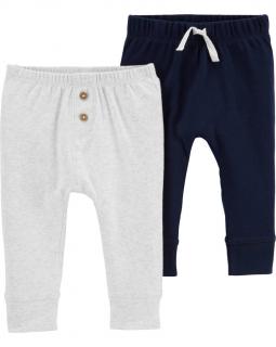 CARTER'S Tepláky Grey&amp;Navy chlapec LBB 2ks 12m