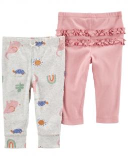 CARTER'S Tepláky Pink&amp;Grey dievča LBB 2ks 24m