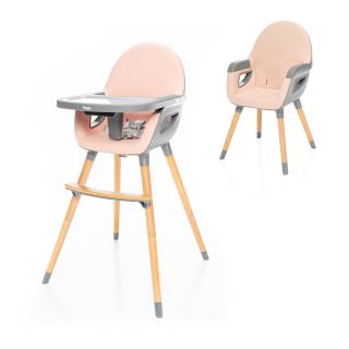 Detská stolička Dolce 2 + darček, Blush Pink/Grey