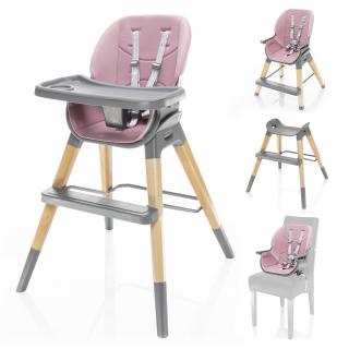 Detská stolička Nuvio, Blush pink (Detská stolička)