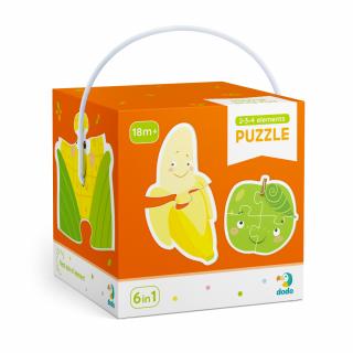 DODO Puzzle 2-3-4 dieliky ovocie a zelenina