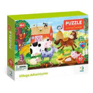 DODO Puzzle biomy Dobrodružstvá na dedine 60 dielov