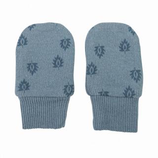 LODGER Rukavičky Mittens Print Rib Ocean