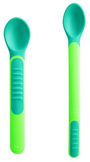 MAM Lyžičky feeding spoons &amp; Cover, 6m+, zelené
