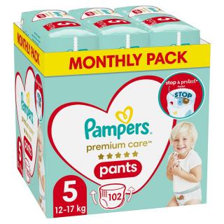 PAMPERS Premium Care Nohavičky plienkové veľ. 5 (12-17 kg) 102 ks